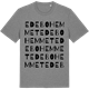 Mid Heather Gray t-shirt med Edebohemmet ordlek t-shirt