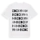 White t-shirt med Edebyhamn ordlek t-shirt