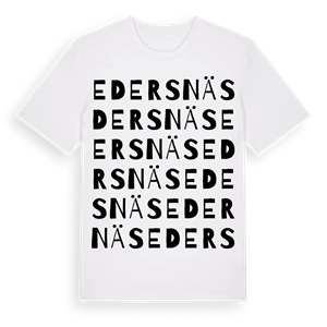 Edersnäs ordlek t-shirt – ekologisk bomull t-shirt från Pinshirt