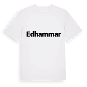 Edhammar fetstil t-shirt – ekologisk bomull t-shirt från Pinshirt
