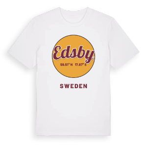 Edsby cirkel t-shirt – ekologisk bomull t-shirt från Pinshirt