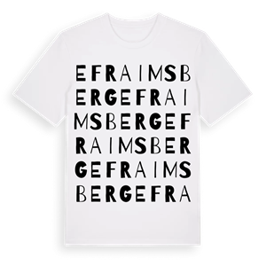 Efraimsberg ordlek t-shirt – ekologisk bomull t-shirt från Pinshirt