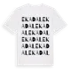 White t-shirt med Ekadal ordlek t-shirt