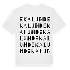 Ekalund ordlek t-shirt – ekologisk bomull t-shirt från Pinshirt