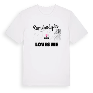Någon i Ekdal älskar mig t-shirt – ekologisk bomull t-shirt från Pinshirt