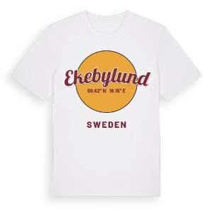 Ekebylund cirkel t-shirt – ekologisk bomull t-shirt från Pinshirt