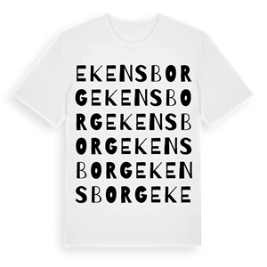 Ekensborg ordlek t-shirt – ekologisk bomull t-shirt från Pinshirt