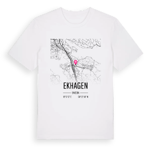 Ekhagen karta t-shirt – ekologisk bomull t-shirt från Pinshirt
