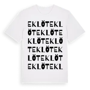 Eklöt ordlek t-shirt – ekologisk bomull t-shirt från Pinshirt