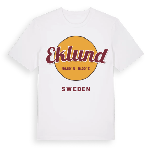 Eklund cirkel t-shirt – ekologisk bomull t-shirt från Pinshirt