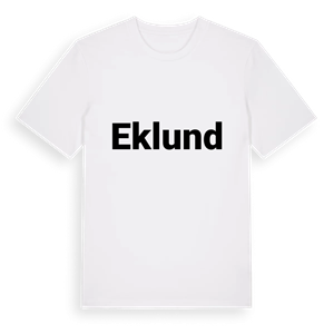 Eklund fetstil t-shirt – ekologisk bomull t-shirt från Pinshirt