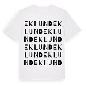 Eklund ordlek t-shirt – ekologisk bomull t-shirt från Pinshirt