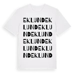 Eklund ordlek t-shirt – ekologisk bomull t-shirt från Pinshirt