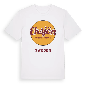 Eksjön cirkel t-shirt – ekologisk bomull t-shirt från Pinshirt
