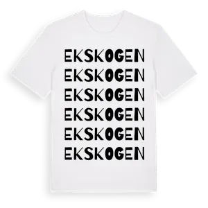 Ekskogen ordlek t-shirt – ekologisk bomull t-shirt från Pinshirt