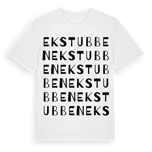 Ekstubben ordlek t-shirt – ekologisk bomull t-shirt från Pinshirt