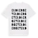 White t-shirt med Eldberget ordlek t-shirt