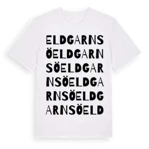 Eldgarnsö ordlek t-shirt – ekologisk bomull t-shirt från Pinshirt