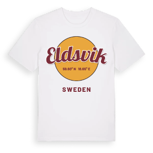 Eldsvik cirkel t-shirt – ekologisk bomull t-shirt från Pinshirt