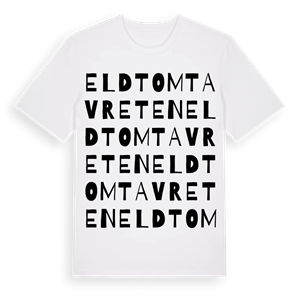 Eldtomta vreten ordlek t-shirt – ekologisk bomull t-shirt från Pinshirt