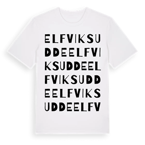 Elfviks udde ordlek t-shirt – ekologisk bomull t-shirt från Pinshirt