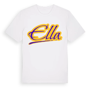 Ella baseball t-shirt – ekologisk bomull t-shirt från Pinshirt