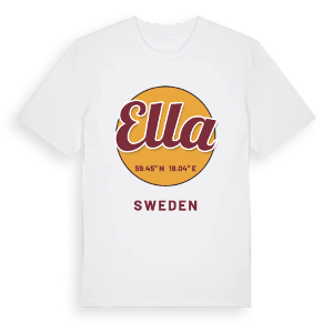 Ella cirkel t-shirt – ekologisk bomull t-shirt från Pinshirt