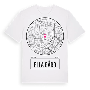 Ella gård t-shirt – ekologisk bomull t-shirt från Pinshirt