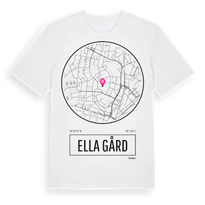 Ella gård t-shirt – ekologisk bomull t-shirt från Pinshirt