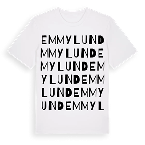 Emmylund ordlek t-shirt – ekologisk bomull t-shirt från Pinshirt
