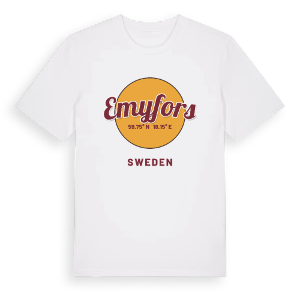 Emyfors cirkel t-shirt – ekologisk bomull t-shirt från Pinshirt