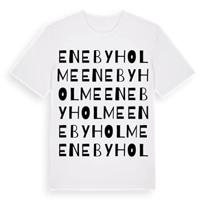 Enebyholme ordlek t-shirt – ekologisk bomull t-shirt från Pinshirt