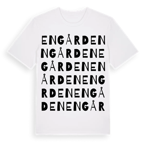 Engården ordlek t-shirt – ekologisk bomull t-shirt från Pinshirt