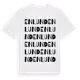 White t-shirt med Enlund ordlek t-shirt