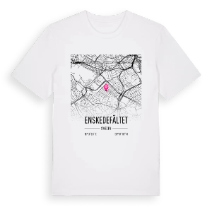 Enskedefältet karta t-shirt – ekologisk bomull t-shirt från Pinshirt