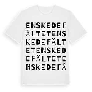 Enskedefältet ordlek t-shirt – ekologisk bomull t-shirt från Pinshirt