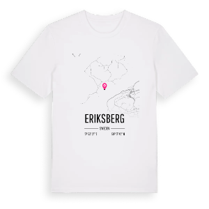 Eriksberg karta t-shirt – ekologisk bomull t-shirt från Pinshirt