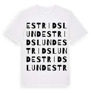 Estridslund ordlek t-shirt – ekologisk bomull t-shirt från Pinshirt