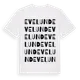 White t-shirt med Evelund ordlek t-shirt
