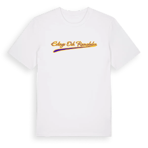 Evlinge och Ramsdalen baseball t-shirt – ekologisk bomull t-shirt från Pinshirt