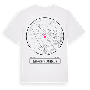 Evlinge och Ramsdalen t-shirt – ekologisk bomull t-shirt från Pinshirt
