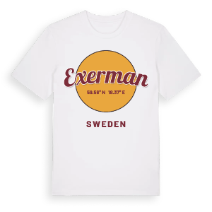 Exerman cirkel t-shirt – ekologisk bomull t-shirt från Pinshirt