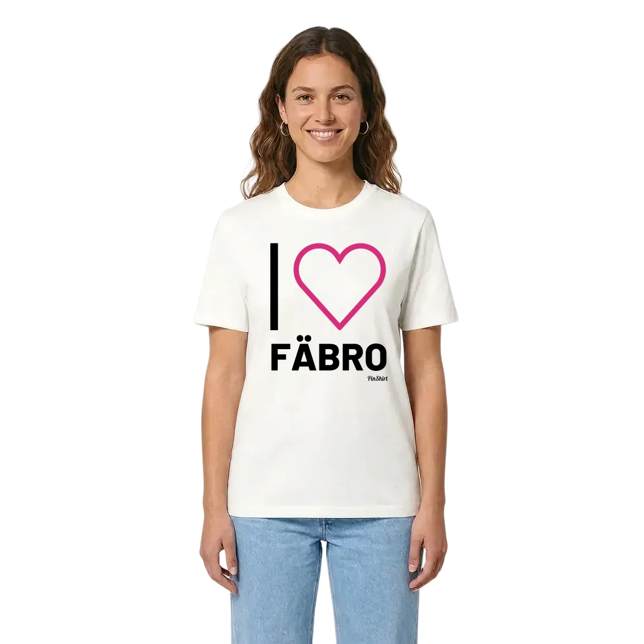 Jag älskar Fäbro t-shirt stort tryck i miljö