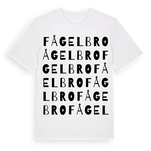 Fågelbro ordlek t-shirt – ekologisk bomull t-shirt från Pinshirt
