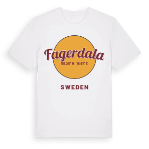 Fagerdala cirkel t-shirt – ekologisk bomull t-shirt från Pinshirt