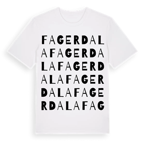 Fagerdala ordlek t-shirt – ekologisk bomull t-shirt från Pinshirt