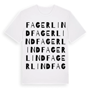 Fagerlind ordlek t-shirt – ekologisk bomull t-shirt från Pinshirt