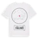 White t-shirt med Fåglarö t-shirt