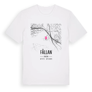 Fållan karta t-shirt – ekologisk bomull t-shirt från Pinshirt
