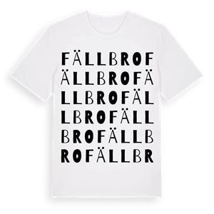 Fällbro ordlek t-shirt – ekologisk bomull t-shirt från Pinshirt